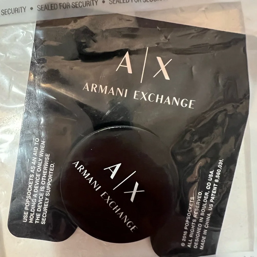 Armani Exchange Black PopSocket